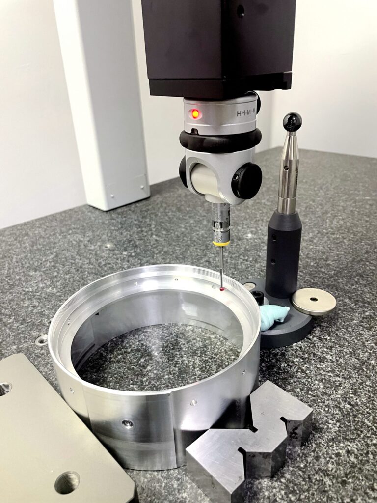 In-Process Inspection of complex part geometry on a CNC machining center.