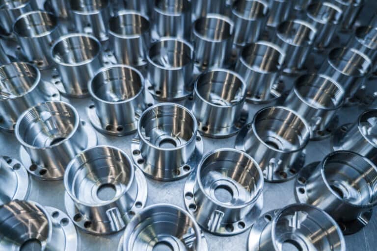 Batch of CNC Turned Parts displaying consistency in production