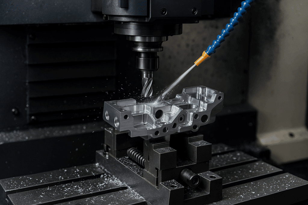 Idle CNC machine showing downtime losses linked to cheap machining practices.